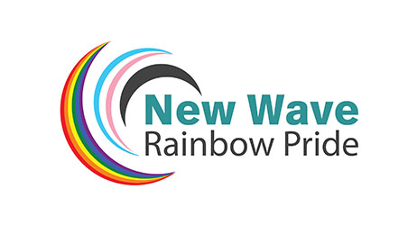 New Wave Rainbow pride logo