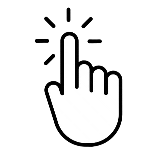 Hand cursor clicking